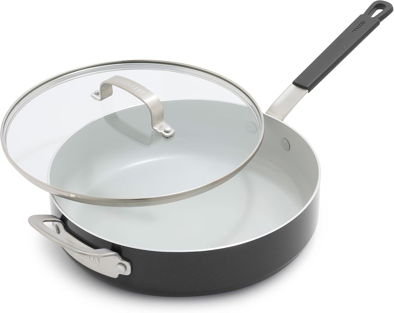 GreenPan x Bobby Flay 4.5QT Ceramic Nonstick Sauté Pan with Lid, Graphite