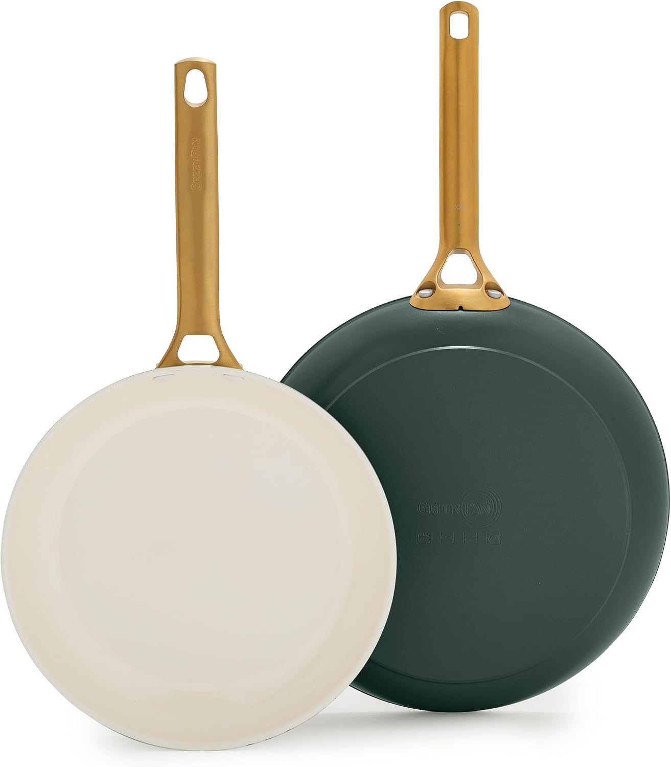 GreenPan Nonstick Reserve Pro 10” & 12” Frying Pan Set, Spruce Green