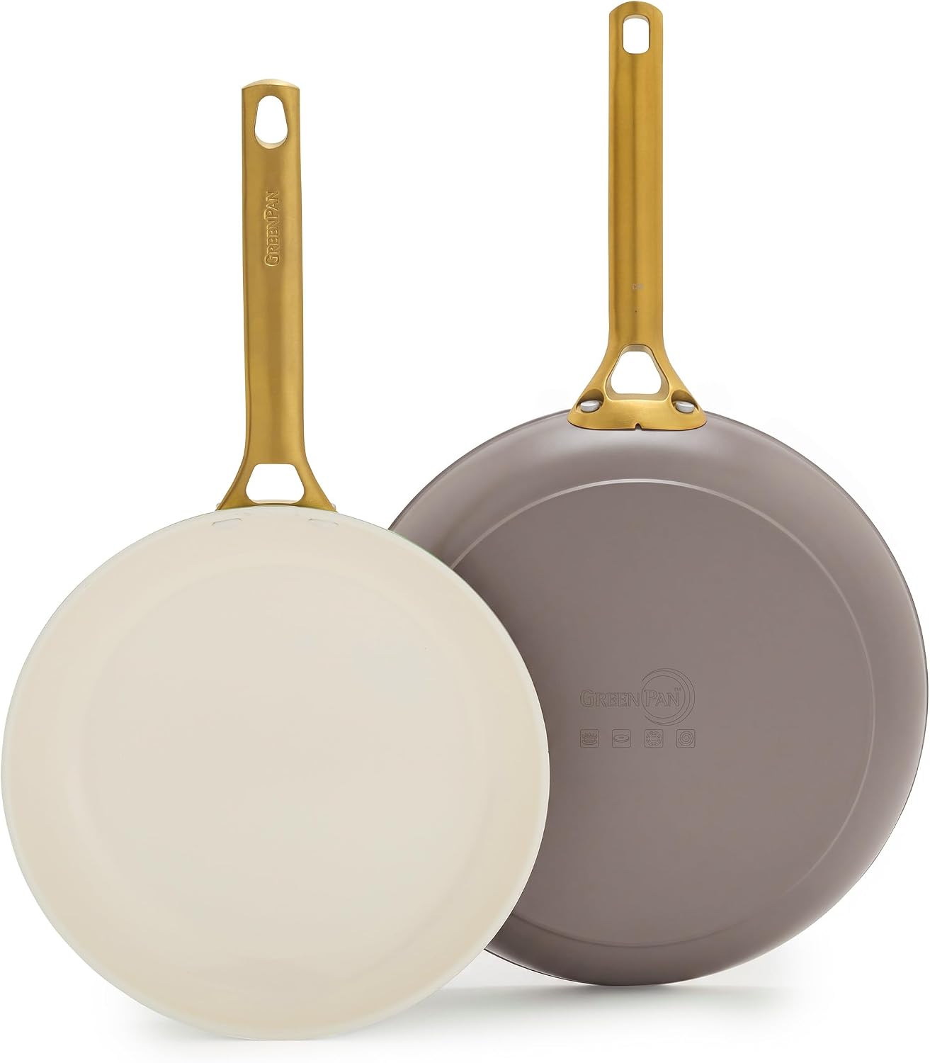 GreenPan Nonstick Reserve Pro 10” & 12” Frying Pan Set, Latte