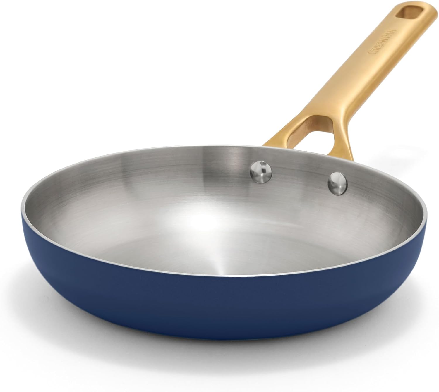 GreenPan Stainless Steel Tri-Ply Reserve 8” Frying Pan Skillet Twilight Blue