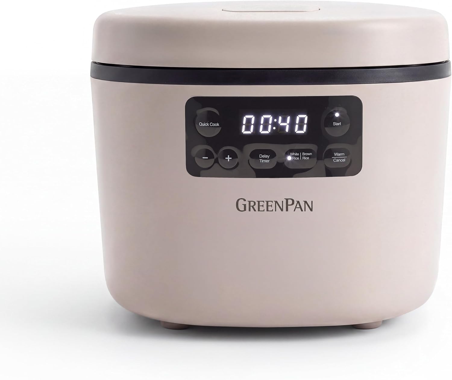 GreenPan Advanced Rice Cooker, 4-Cups Uncooked/8-Cups Cooked, Clay