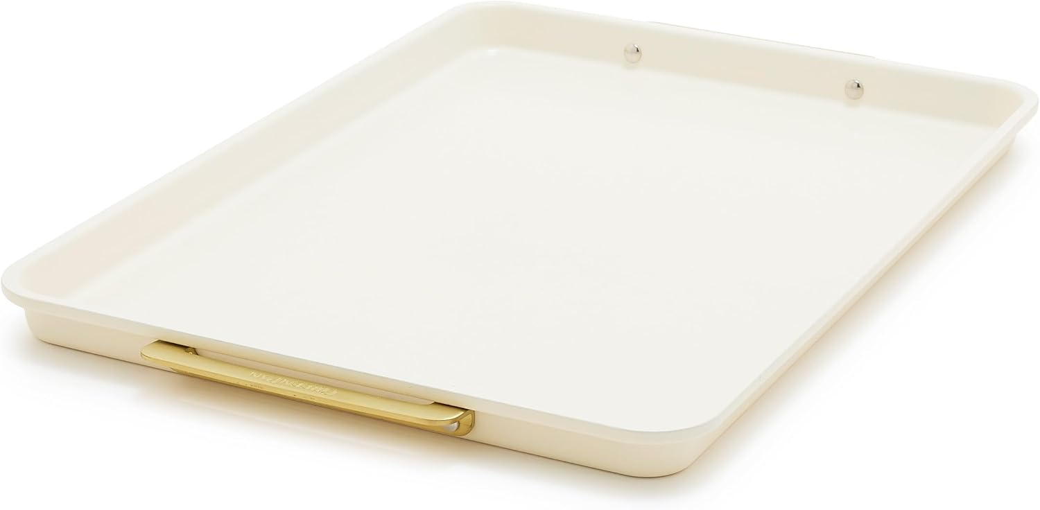 GreenPan Bakeware 13" x 18" Ceramic Nonstick Half Sheet Pan, Cream