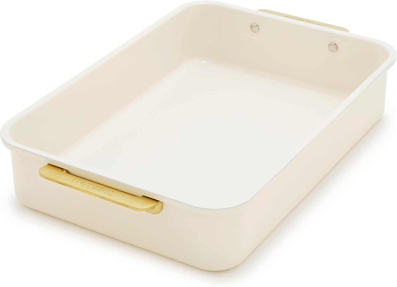 GreenPan Bakeware 13" x 9" Nonstick Rectangular Cake Pan, Cream