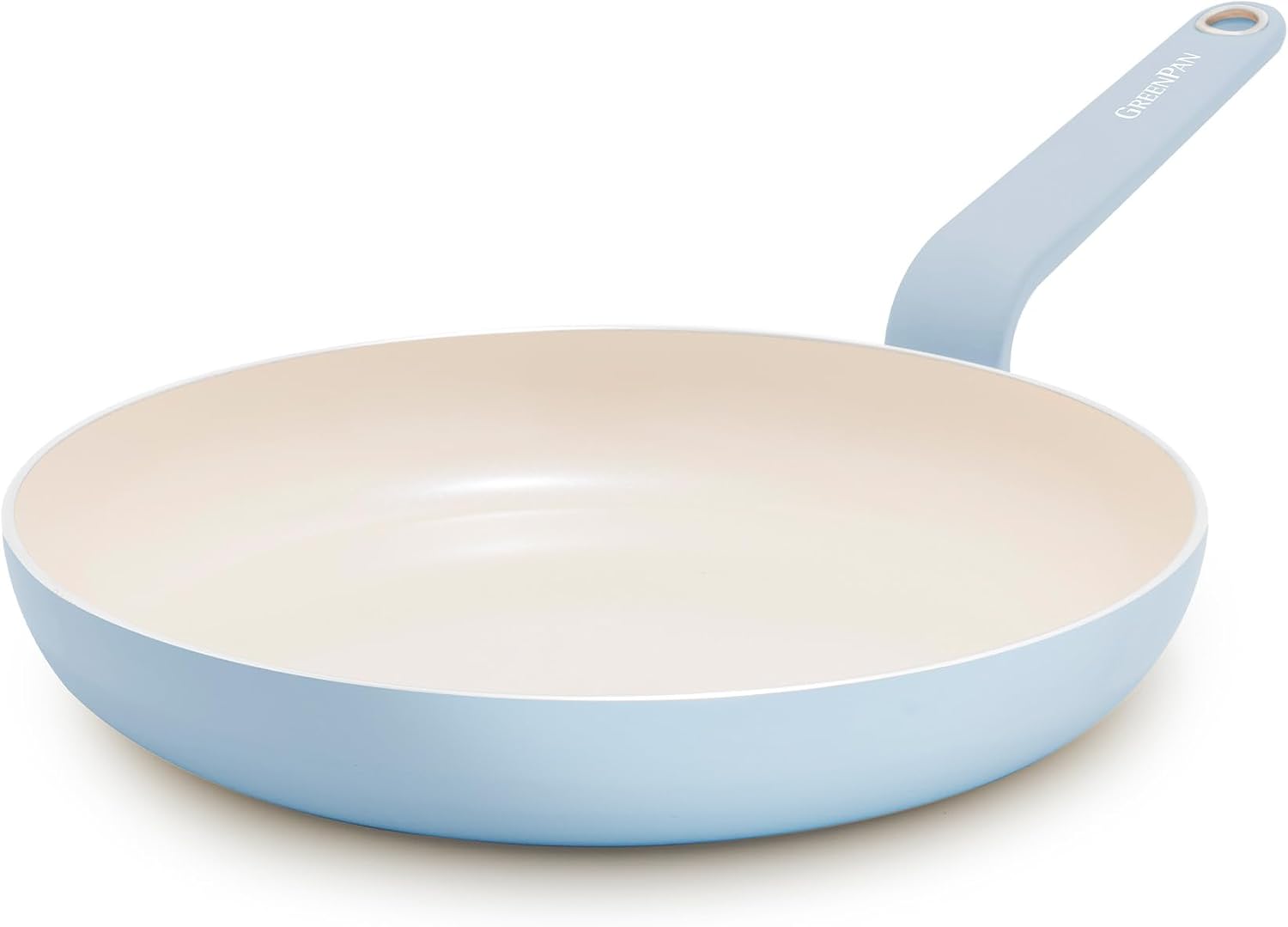 GreenPan Rio Advanced 10" Frying Pan Skillet, Ceramic Nonstick PFAS-Free, Induction Ready, Dishwasher and Oven Safe, Blue