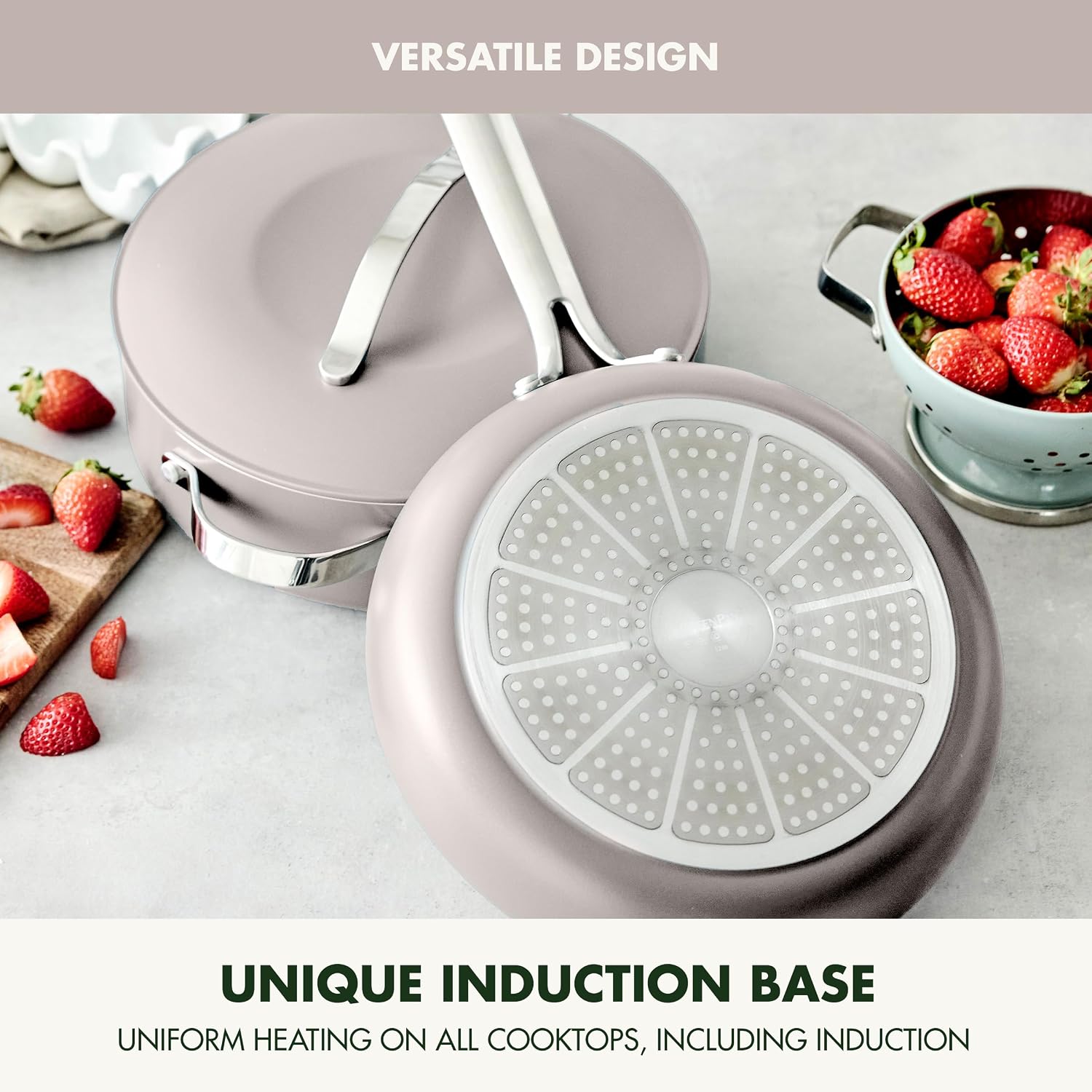 GreenPan Nova 10-Piece PFAS-Free Ceramic Nonstick Cookware Set, Clay