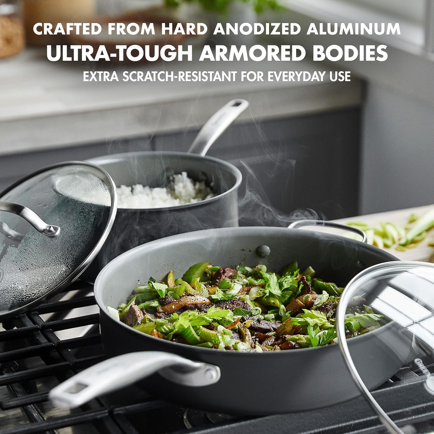 GreenPan Chatham PFAS-Free Ceramic Nonstick 10 Piece Pots & Pans Set