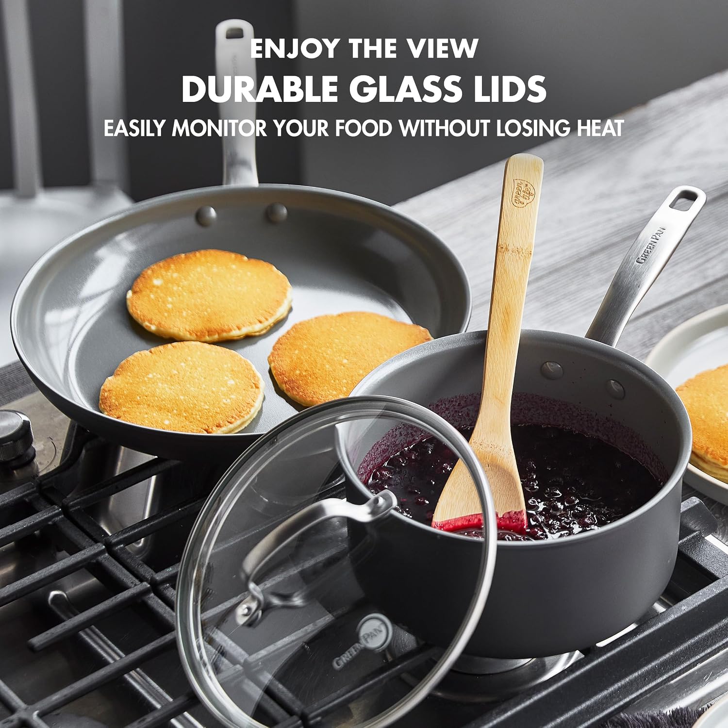 GreenPan Chatham PFAS-Free Ceramic Nonstick 10 Piece Pots & Pans Set